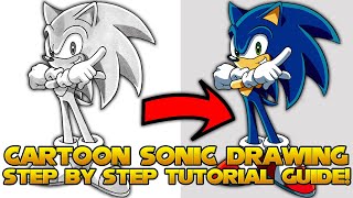 How To Draw Sonic - Step By Step Tutorial - (Sonic X Style!) How To Draw Sonic - Step By Step Tutorial - (Sonic X Style!)