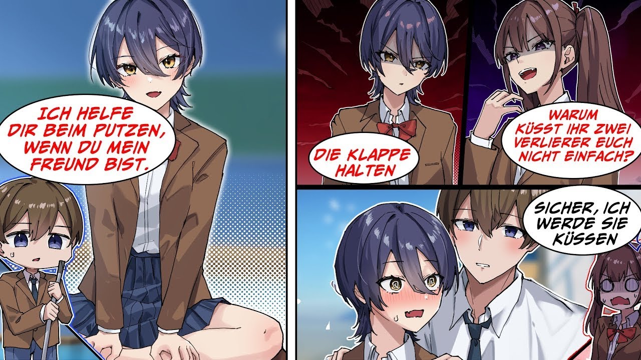 Ich werde von maskulinen Mädchen zum Aufräumen gezwungen...