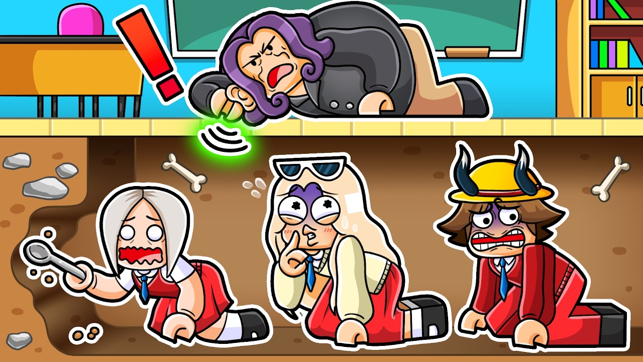 Escaping School using a SPOON in Roblox!