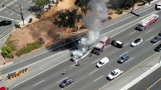 Car Burning in Walnut Creek (Calif.) Friday