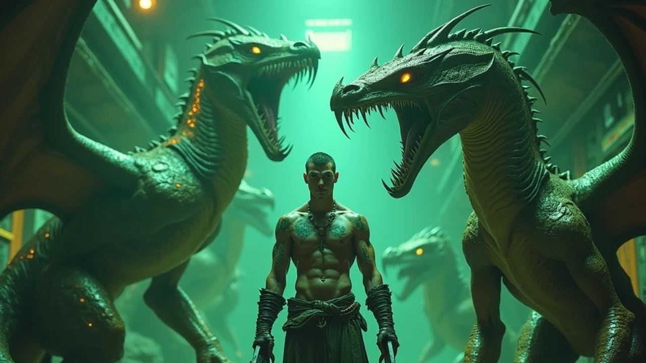 Alienígenas encerraron a un humano con dragones, sin saber que él era el verdadero monstruo.