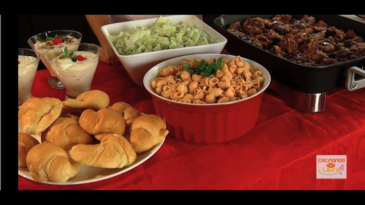 PIERNA DE CERDO EN 3 SALSAS CON GUARNICIONES Y POSTRE