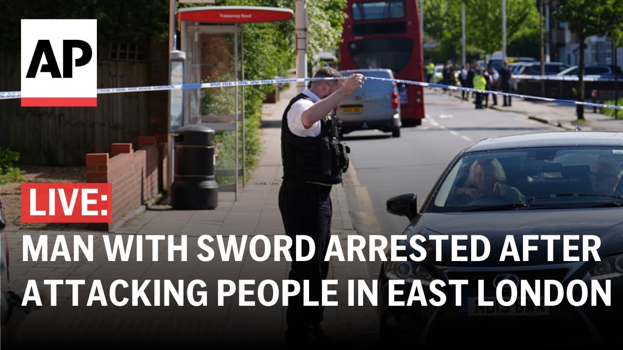 LIVE: Police brief media as man with sword was arrested after attacking ...