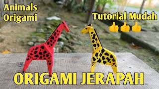 ORIGAMI JERAPAH/GIRAFFE🦒 || Cara Membuat Origami Jerapah || How to Make Origami Giraffe