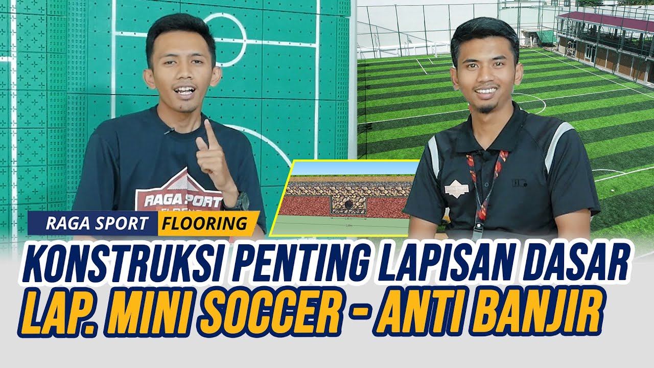 🔴Konstruksi Lapisan Dasar Proses Pembuatan Lapangan Mini Soccer Standart FIFA & Sistem Drainasenya