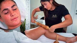 ASMR: Intense Maderotherapy Leg Massage for Deep Sleep | Maderoterapia
