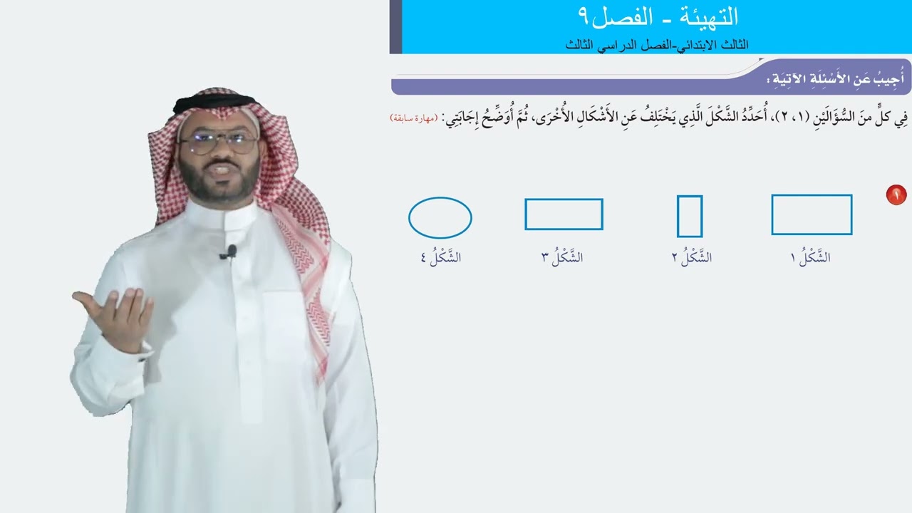 التهيئة(الفصل التاسع)  - الثالث الابتدائي - الفصل الدراسي الثالث