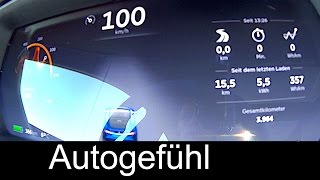 Tesla Model S p90D (p85D upgrade) insane speed acceleration test 0-100 km/h 0-60 mph - Autogefühl