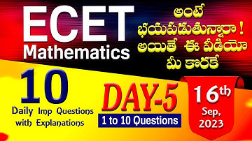 10 DPQs For ECET // 16 - 09 - 2023 // SAIMEDHA KOTI #saimedha