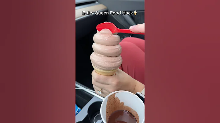 Eating Dairy Queen Chocolate Ice Cream Food Hacks For The Day!