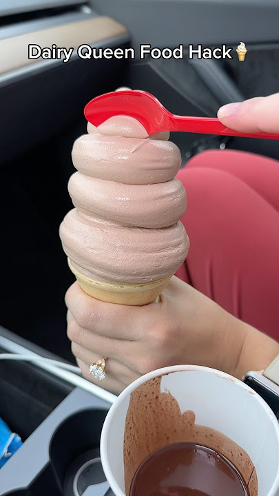 Eating Dairy Queen Chocolate Ice Cream Food Hacks For The Day!