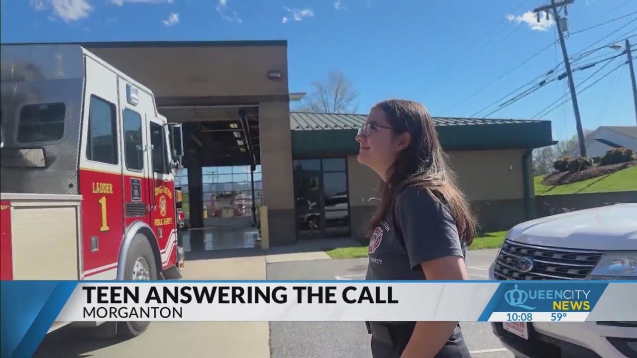 19-year-old joins fire department as only women on the crew