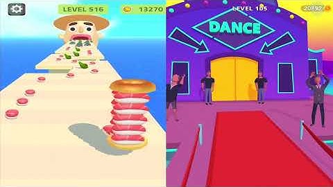 Sandwich Runner Vs Twerk Race 3D all levels android iOS gameplay walkthrough 4K Nr 87