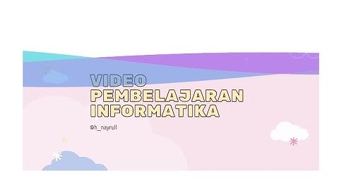 video pembelajaran (KOMUNIKASI DATA VIA PONSEL)