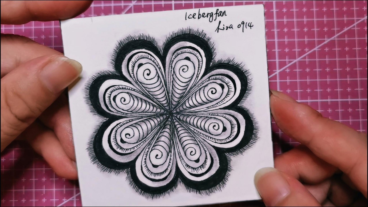Easy Zentangle step by step patterns for beginners—Icebergfan