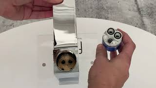 How to Remove the Cartridge from a fluid Single Handle Bathroom Faucet