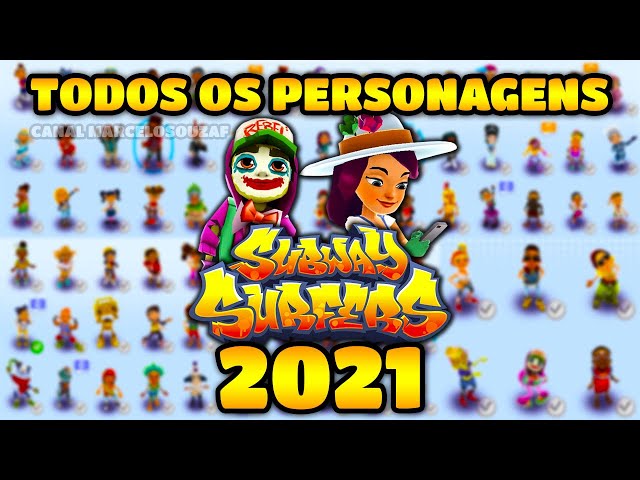 Subway Surfers - Todos os Personagens 2016 