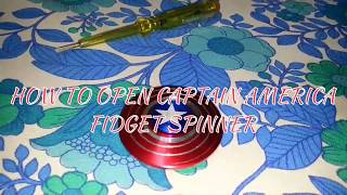 How To Take Out Bearing Of Captain America Fidget Spinner.