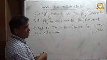 Inversion Formula for Fourier Sine Transform & Fourier Cosine Transform