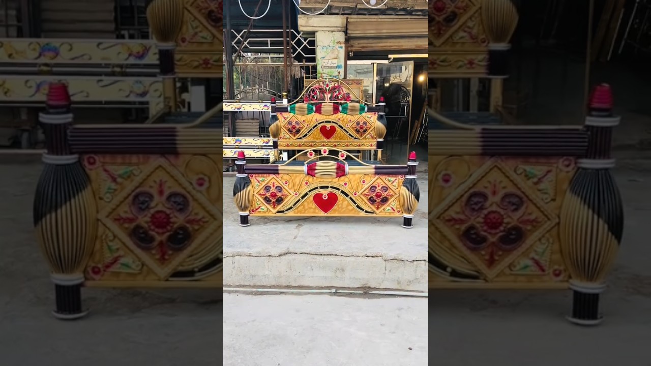 💖Color Full Iron Bed Design✨| Iron Furniture Design 