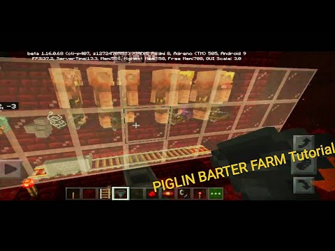 How to build PIGLIN BARTER FARM || MCPE 1.19