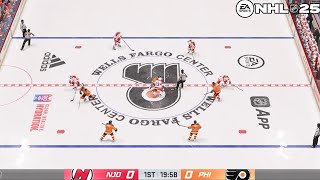 Philadelphia Flyers Vs New Jersey Devils Full Match Gameplay Nhl 26 23112025