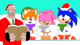 Heavy, Sonic, Tails, Amy Rose SING 🎵 Jingle Bells Song 🎄