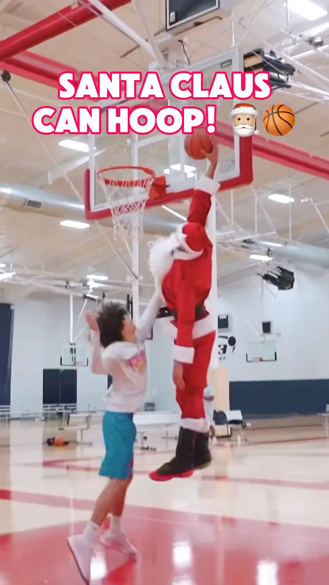 SANTA DUNKED ON HIM ???