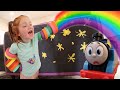 ADLEY SAVES TAPE TOWN!! Building a play pretend neighborhood, movie theatre, & restaurant with Niko