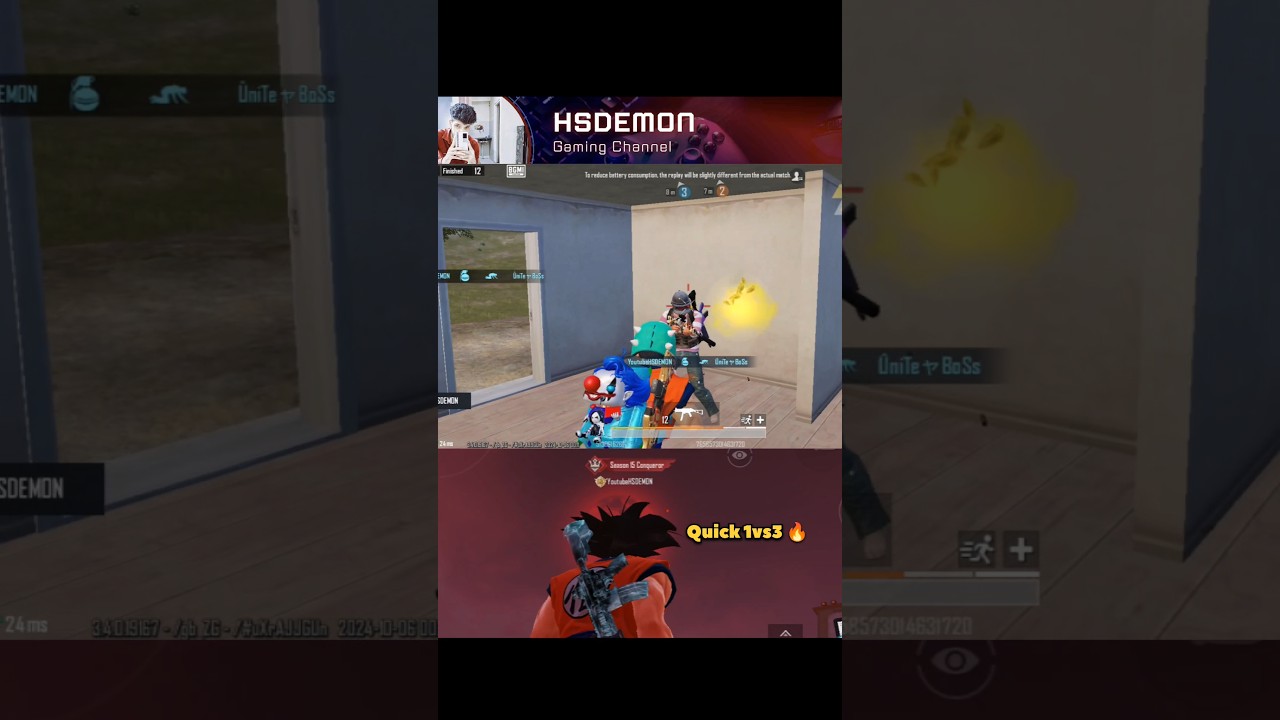 1vs3 🔥 Clutch New 3.4 Update crimson moon awakening 😈 