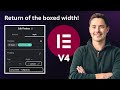 Create a boxed width class for the Flexbox in Elementor V4