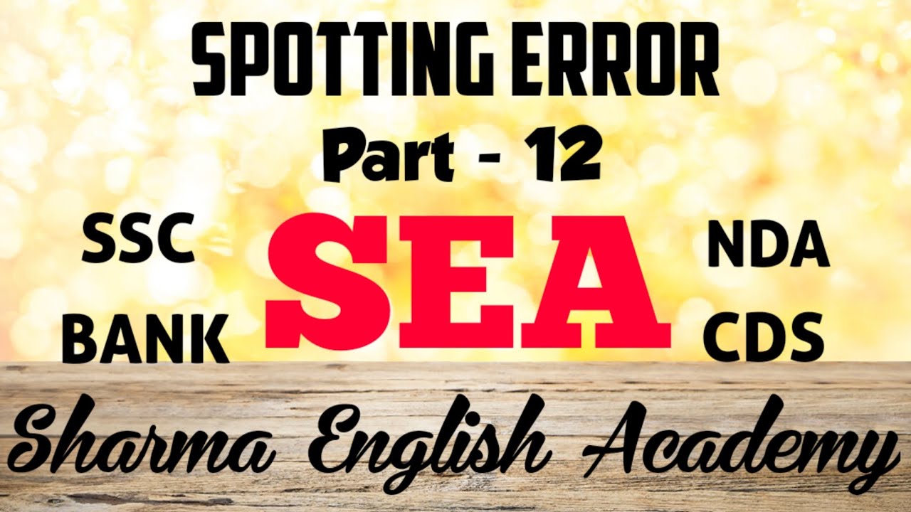SPOTTING ERROR PART 12 YouTube