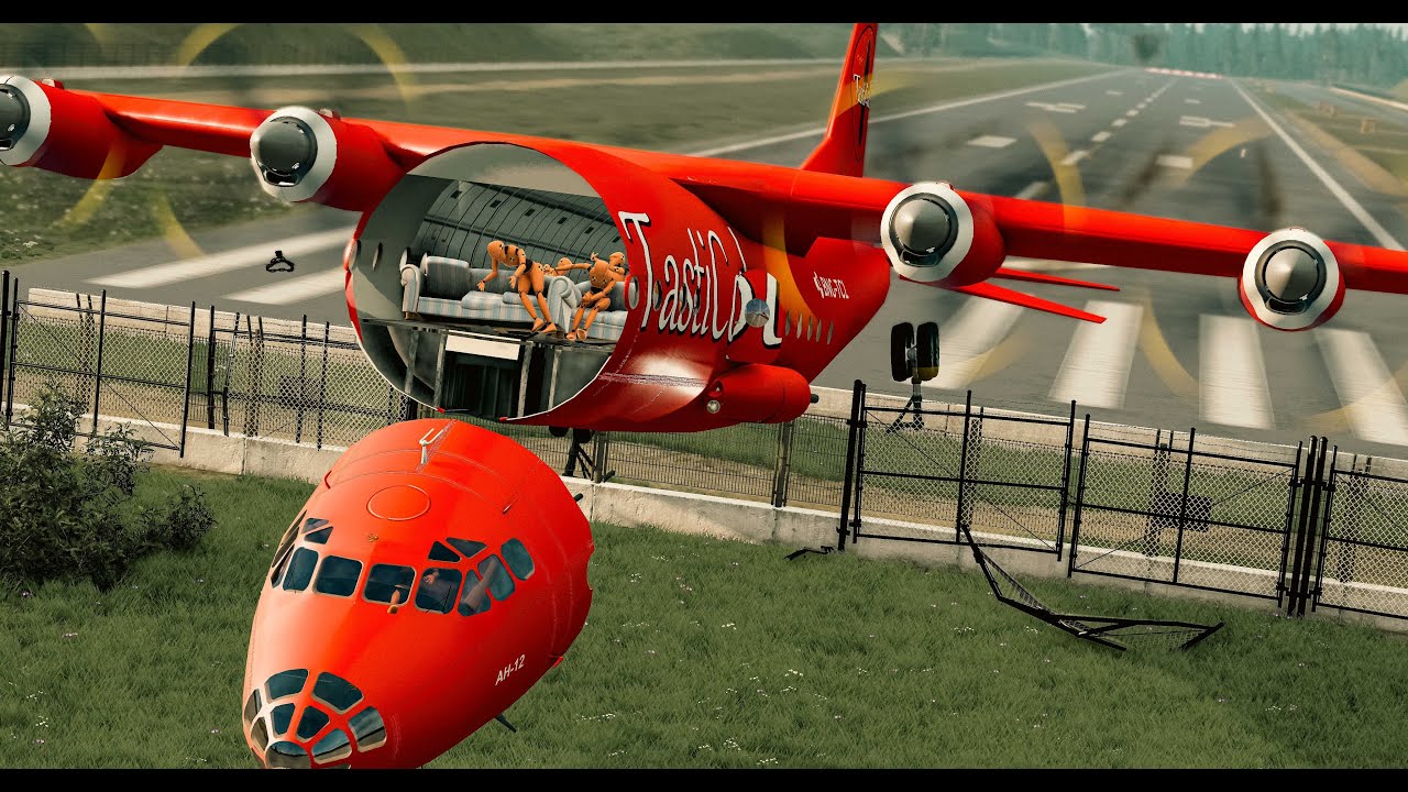 Plane Crashes with Dummies 5 - BeamNg Drive