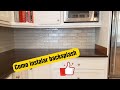 Como instalar  backsplash de cocina