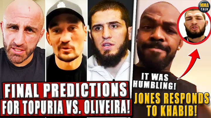 UFC Fighters PREDICT Ilia Topuria vs. Charles Oliveira; Jon Jones RESPONDS to Khabib's comments!