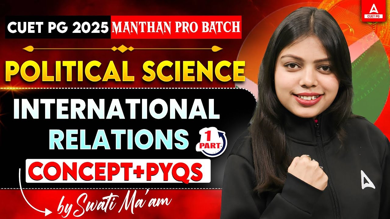 International Relations All Concepts and PYQ's for CUET PG Political ...