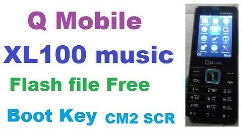 Q Mobile XL100 Music flash file Free Download Boot Key