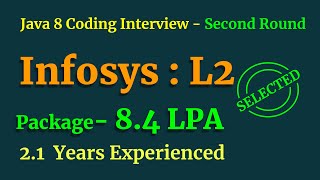 Infosys Java 8 Coding Interview Question Answers | Second Round