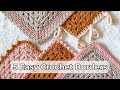 How to Crochet Easy Borders: 5 Crochet Border Stitch Patterns for Beginners [STEP BY STEP TUTORIAL]