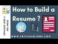 How to build a resume resume tips