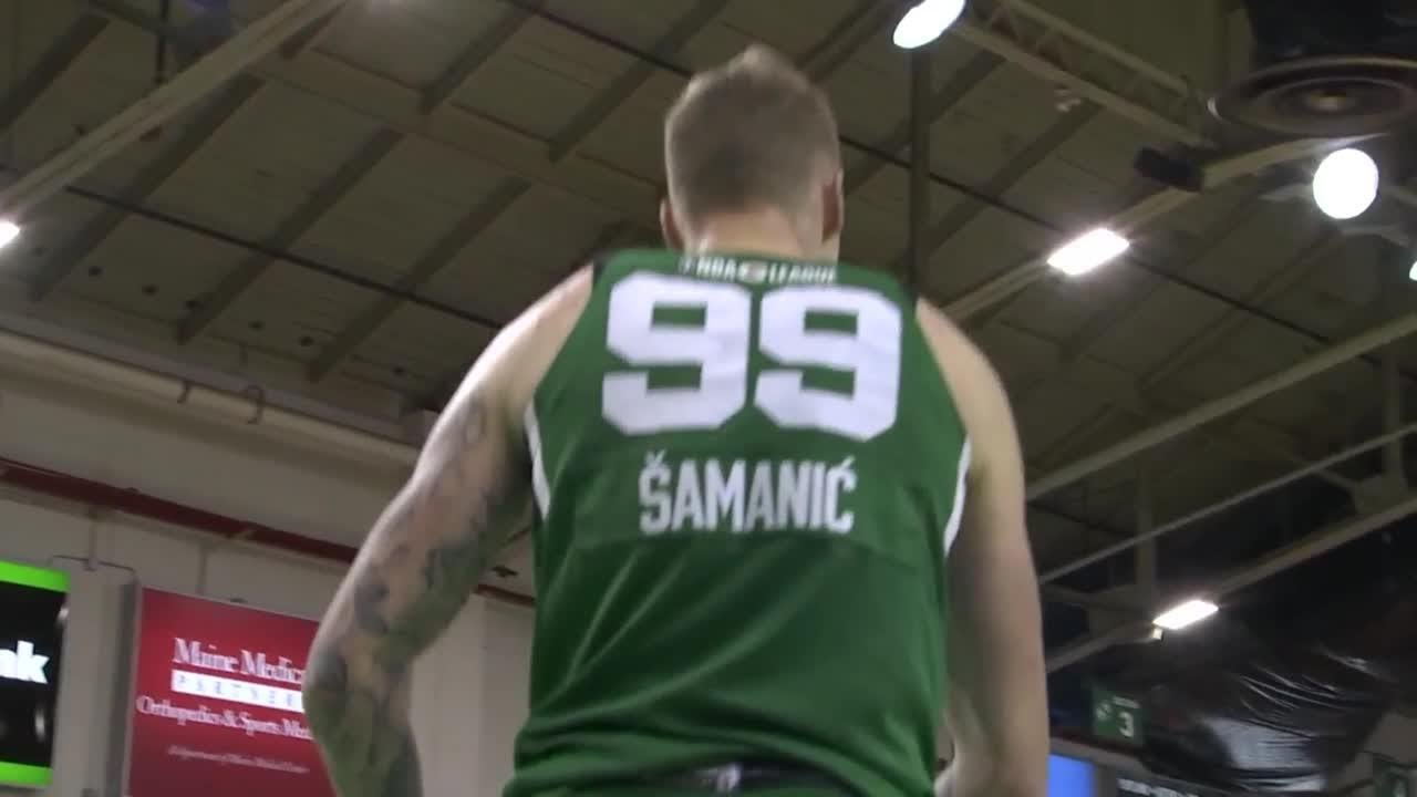 Luka Samanic posted a CAREER-HIGH 45 PTS in Maine Celtics Game vs. Delaware  Blue Coats! 