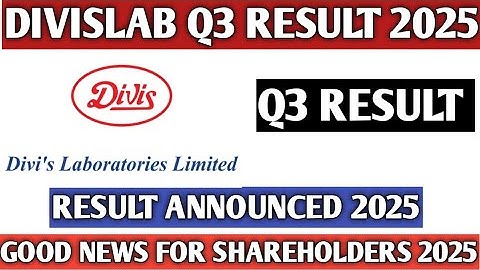 Divis lab Q3 result 2025||Divis labs share latest news 2025||Divis labs good news 2025