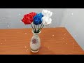 How to make a rose flower using paper ribbon #DIYZONE