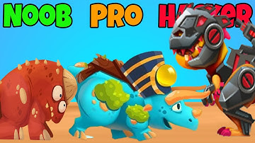 Dino Bash: Noob vs Pro vs Hacker 🌍⚔️ – Conquer the Prehistoric World