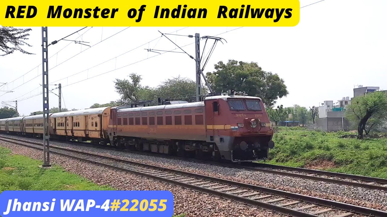 12195 Agra Fort - Ajmer InterCity SF Express led by Jhansi WAP-4