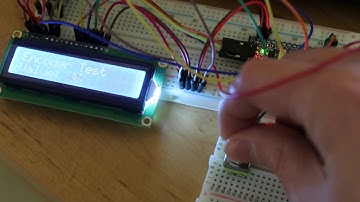 STM32 Interfacing with rotary encoder and LCD1602 HD44780