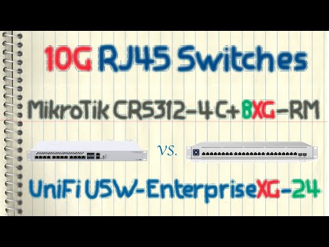 10GbE Switches: MikroTik CRS312-4C+8XG-RM Vs. UniFi USW-EnterpriseXG-24