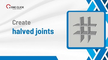 45 - Create a halved joint in SketchUp | One Click Cabinet | Free SketchUp Plugin