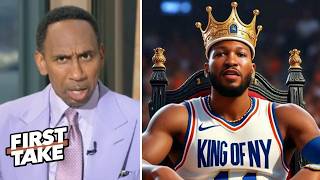 FIRST TAKE | "Jalen Brunson is GOAT" - Stephen A claims Knicks’ Finals run is best in NBA history