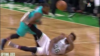 Marcus Smart's great hustle leads to Jaylen Brown's points (01/16/2017)
